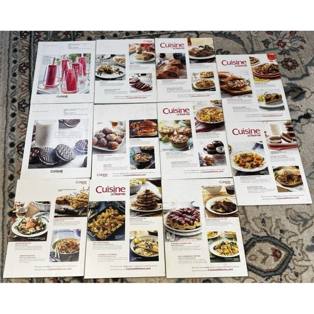 Cuisine at Home Magazine Lot 11 Exclusive Members Edition 2013-2018 Recipes